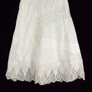 Lace insert Edwardian Styl Peasant Skirt Festival